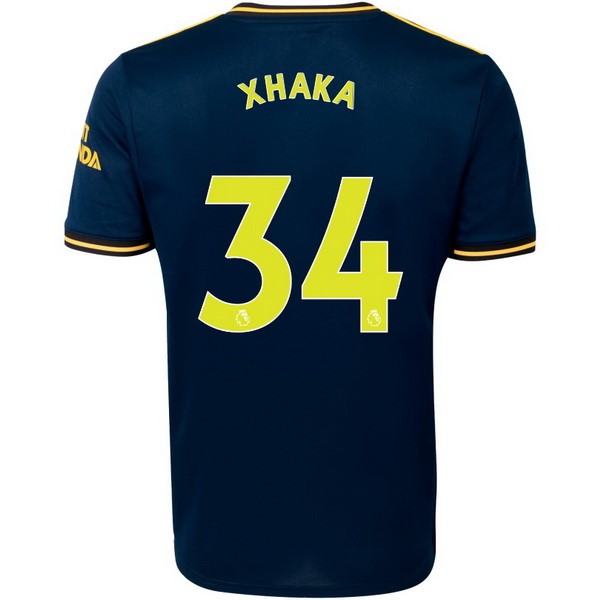 Trikot Arsenal NO.34 Xhaka Ausweich 2019-20 Blau Fussballtrikots Günstig